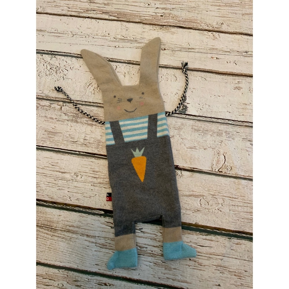 David Fussenegger Bunny Rabbit Pajama Bag Hot Water Bottle Cover Puppet Carrot